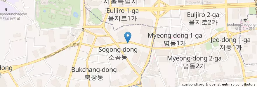 Mapa de ubicacion de 아리랑 en Corée Du Sud, Séoul.