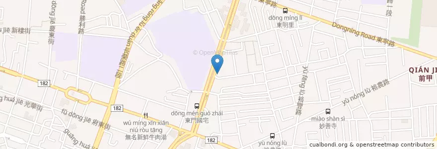 Mapa de ubicacion de 京城商業銀行 en Taïwan, Tainan, District Est.