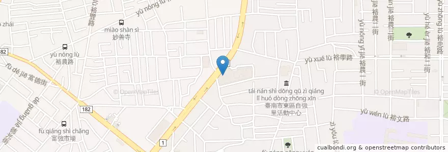 Mapa de ubicacion de Taiwan Cooperative Bank en Taiwan, Tainan, Eastern District.