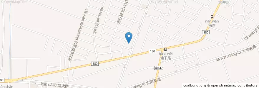 Mapa de ubicacion de 第一商業銀行 en Taiwan, Tainan, Yongkang District.