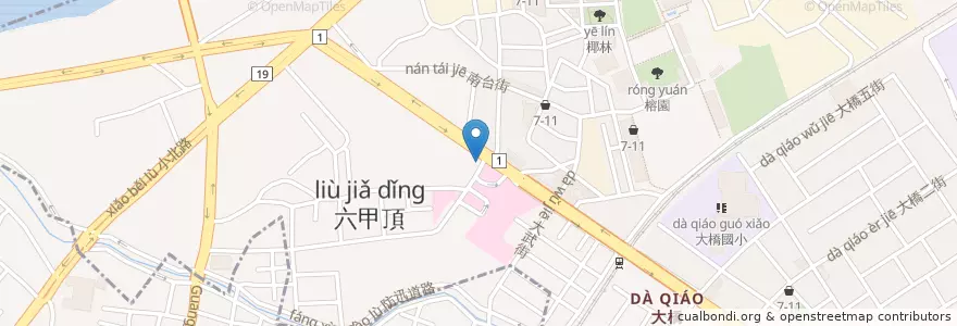 Mapa de ubicacion de 臺灣中小企業銀行 en 台湾, 台南市, 永康区.