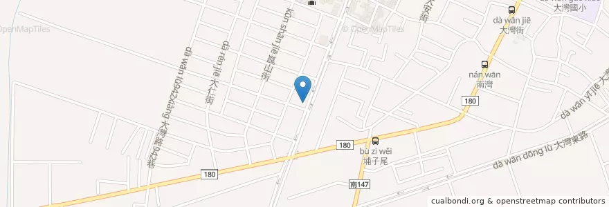 Mapa de ubicacion de 凱基商業銀行 en 台湾, 台南市, 永康区.