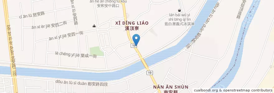 Mapa de ubicacion de 陽信商業銀行 en تایوان, 臺南市, 安南區.