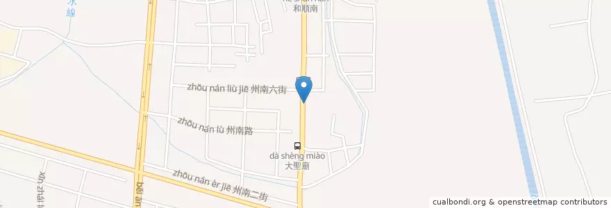 Mapa de ubicacion de 彰化商業銀行 en Taiwan, Tainan, 安南區.