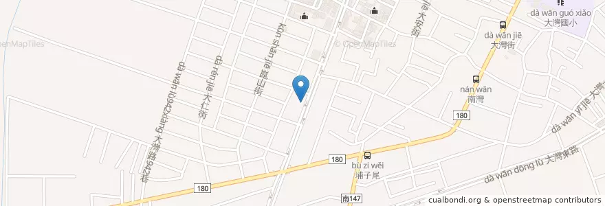 Mapa de ubicacion de 京城商業銀行 en 臺灣, 臺南市, 永康區.