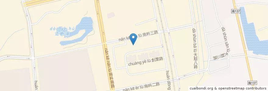 Mapa de ubicacion de 兆豐國際商業銀行 en Tayvan, 臺南市, 新市區.
