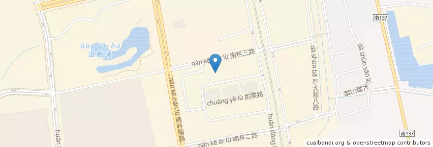 Mapa de ubicacion de 第一商業銀行 en Taiwan, 臺南市, 新市區.