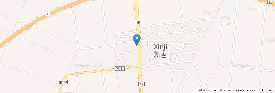 Mapa de ubicacion de 中國輸出入銀行 en Тайвань, Тайнань, 安定區.