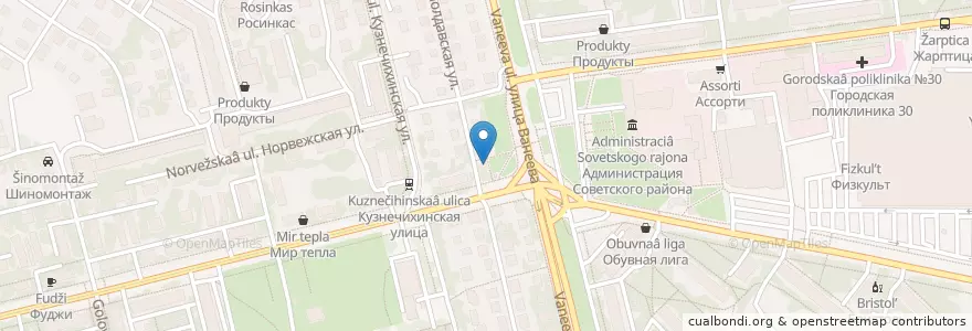 Mapa de ubicacion de Serbskiy gril en Rusia, Приволжский Федеральный Округ, Нижегородская Область, Городской Округ Нижний Новгород.