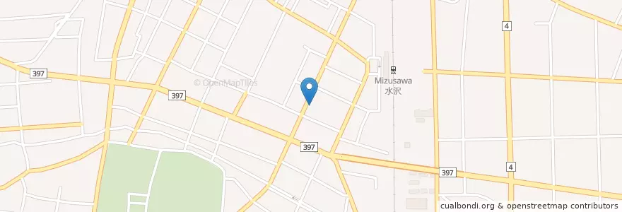 Mapa de ubicacion de レストラン ポンパドール en Japan, Präfektur Iwate, 奥州市.