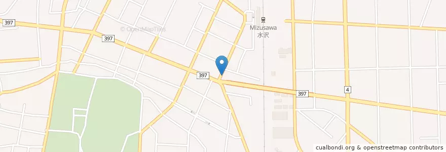 Mapa de ubicacion de 萬福食堂 en 日本, 岩手県, 奥州市.