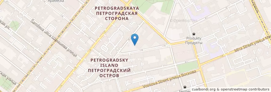 Mapa de ubicacion de Максима en Russland, Föderationskreis Nordwest, Oblast Leningrad, Sankt Petersburg, Petrograder Rajon, Округ Кронверкское.