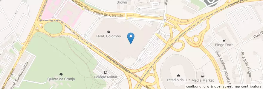 Mapa de ubicacion de Bodegão en ポルトガル, Área Metropolitana De Lisboa, Lisboa, Grande Lisboa, リスボン, Carnide.
