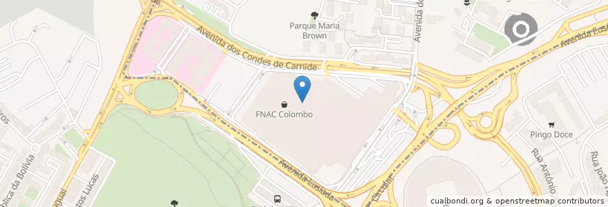 Mapa de ubicacion de Alentejo – Pão, Azeite & Alho en ポルトガル, Área Metropolitana De Lisboa, Lisboa, Grande Lisboa, リスボン, Carnide.