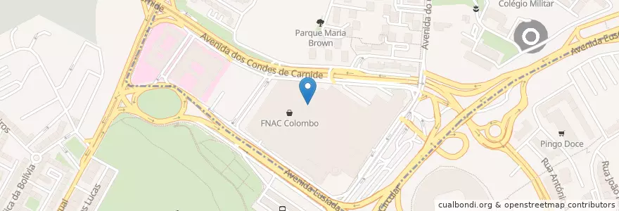Mapa de ubicacion de Joshua’s Shoarma en Portugal, Área Metropolitana De Lisboa, Lissabon, Grande Lisboa, Lissabon, Carnide.