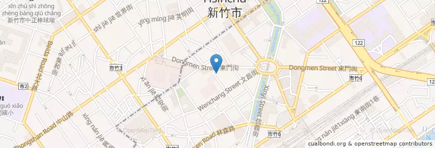 Mapa de ubicacion de 華南商業銀行 en Taiwan, Provincia Di Taiwan, Hsinchu, 東區.