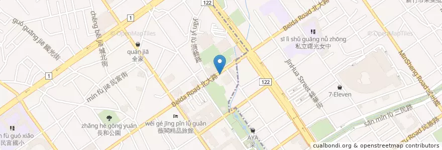 Mapa de ubicacion de 滙豐(台灣)商業銀行 en تايوان, مقاطعة تايوان, سين شو.