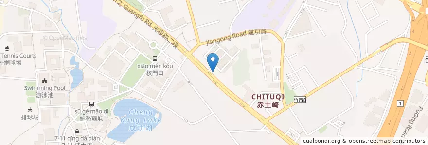 Mapa de ubicacion de 永豐商業銀行 en 台湾, 台湾省, 新竹市, 東区.