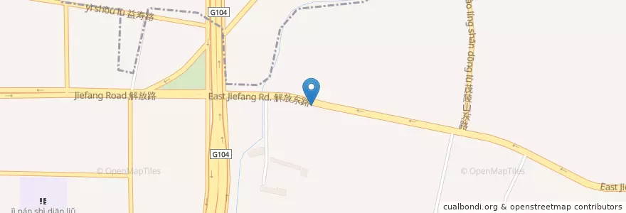 Mapa de ubicacion de 历下区政府 en الصين, شاندونغ, 济南市, 历下区, 姚家街道.