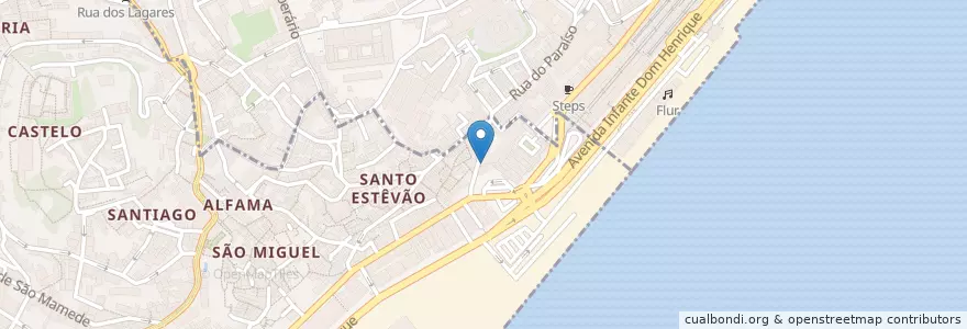 Mapa de ubicacion de Arquivo Histórico Militar en Portugal, Lisbonne, Grande Lisboa, Lisbonne, Santa Maria Maior.