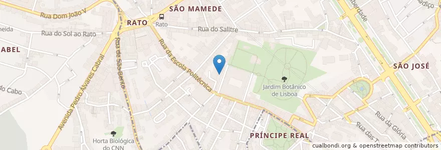 Mapa de ubicacion de Biblioteca do Instituto Geofísico Infante Dom Luiz en Portugal, Área Metropolitana De Lisboa, Lisboa, Grande Lisboa, Lisboa.