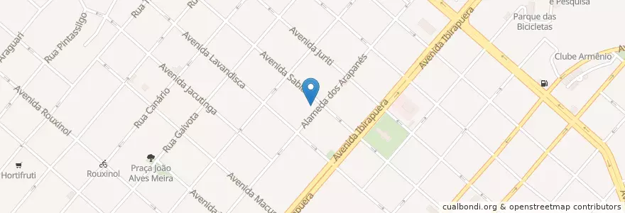Mapa de ubicacion de Applebee's en Бразилия, Юго-Восточный Регион, Сан-Паулу, Região Geográfica Intermediária De São Paulo, Região Metropolitana De São Paulo, Região Imediata De São Paulo, Сан-Паулу.