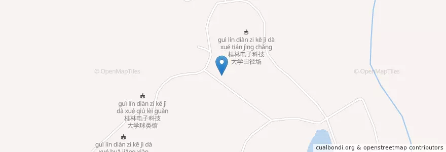 Mapa de ubicacion de 菜鸟驿站 en China, Guangxi, 桂林市, 灵川县.