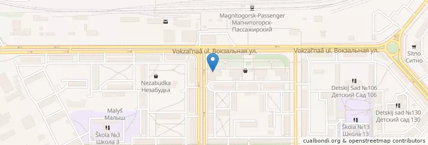 Mapa de ubicacion de Почтовое отделение №39 en Rússia, Уральский Федеральный Округ, Oblast De Cheliabinsk, Магнитогорский Городской Округ.