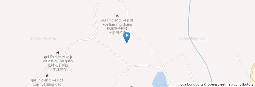 Mapa de ubicacion de 桂电花江警务室 en Çin, Guangksi Zhuang Özerk Bölgesi, 桂林市, 灵川县.