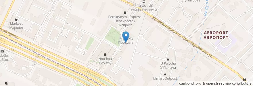 Mapa de ubicacion de Boxberry en Rusia, Distrito Federal Central, Москва, Северный Административный Округ, Район Аэропорт.