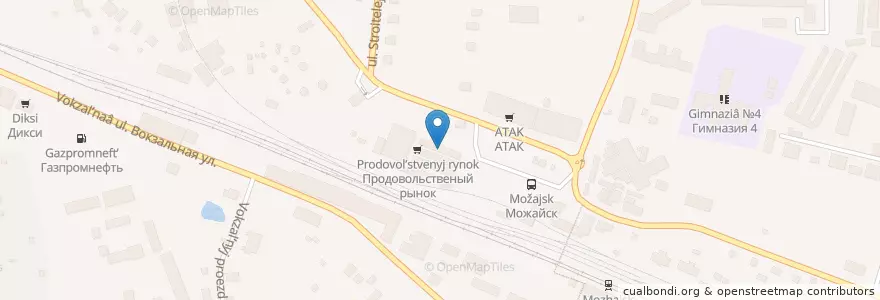 Mapa de ubicacion de Павильон № 1 en Rusia, Distrito Federal Central, Óblast De Moscú, Можайский Городской Округ.