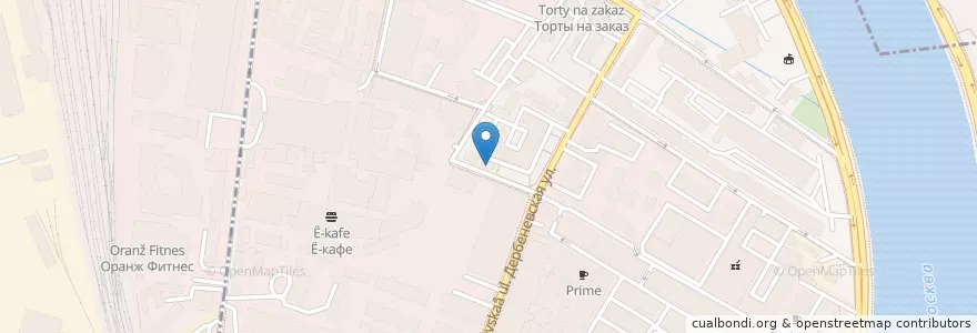 Mapa de ubicacion de Domino's Pizza en Rusland, Centraal Federaal District, Moskou, Южный Административный Округ, Центральный Административный Округ, Даниловский Район.