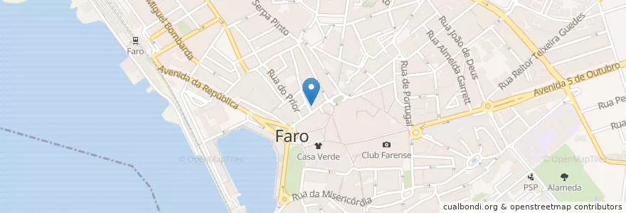 Mapa de ubicacion de Namastey en Portekiz, Algarve, Algarve, Faro, Faro, Faro.