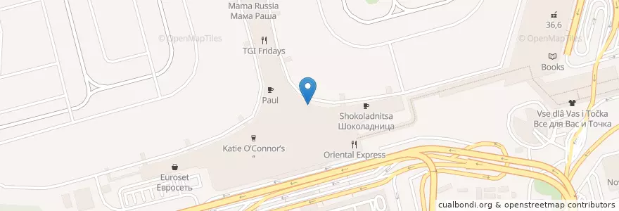 Mapa de ubicacion de Exchange Express en روسيا, Центральный Федеральный Округ, محافظة موسكو, Городской Округ Химки.