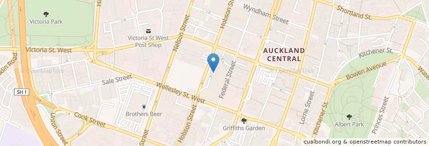 Mapa de ubicacion de Fortuna Buffet Restaurant en New Zealand, Auckland, Waitematā.