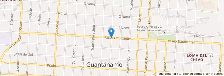 Mapa de ubicacion de dulcería la alegria en Cuba, Guantánamo, Guantánamo, Ciudad De Guantánamo.