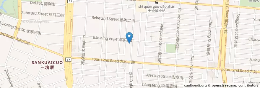 Mapa de ubicacion de 陽信商業銀行 en 台湾, 高雄市, 三民区.