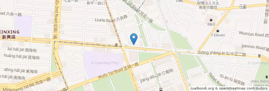 Mapa de ubicacion de 中國輸出入銀行 en Тайвань, Гаосюн, 苓雅區.