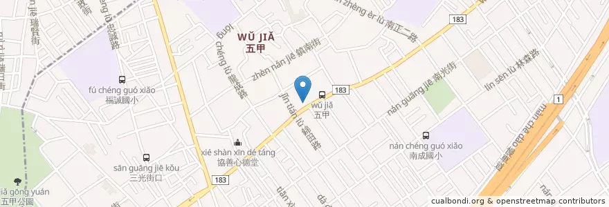 Mapa de ubicacion de 華南商業銀行 en Taiwan, Kaohsiung.