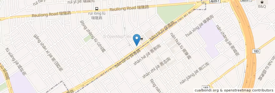 Mapa de ubicacion de Cathay United Bank en Taiwan, Kaohsiung, Qianzhen District.