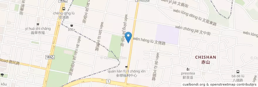 Mapa de ubicacion de 中國信託商業銀行 en 臺灣, 高雄市, 鳳山區.