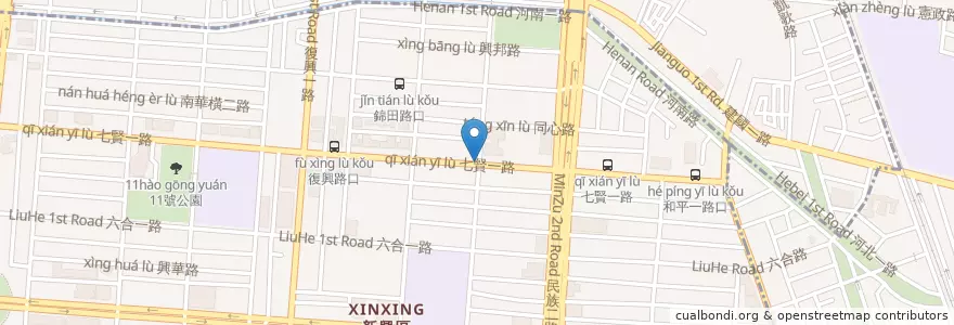 Mapa de ubicacion de 京城商業銀行 en تايوان, كاوهسيونغ, 新興區.