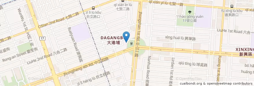 Mapa de ubicacion de 華南商業銀行 en Taiwan, Kaohsiung, 新興區.