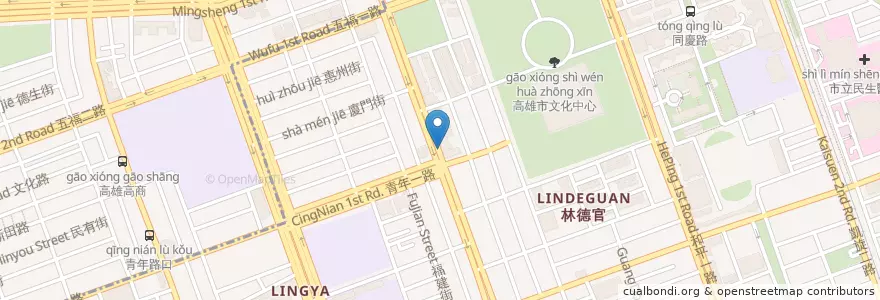 Mapa de ubicacion de 華南商業銀行 en Taiwan, Kaohsiung, 苓雅區.