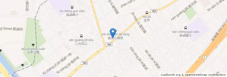 Mapa de ubicacion de 台新國際商業銀行 en Taiwan, Kaohsiung.
