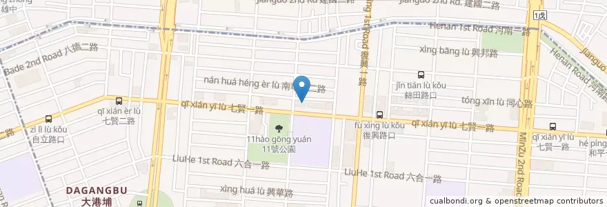 Mapa de ubicacion de 彰化商業銀行 en 臺灣, 高雄市, 新興區, 三民區.