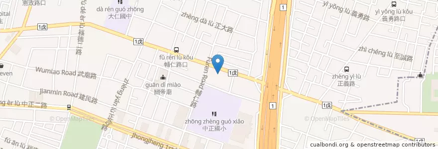 Mapa de ubicacion de 彰化商業銀行 en Taiwan, Kaohsiung, 苓雅區.