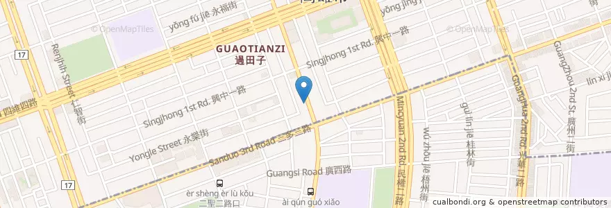 Mapa de ubicacion de 日盛國際商業銀行 en Tayvan, Kaohsiung, 苓雅區.