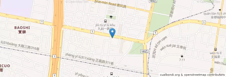 Mapa de ubicacion de 聯邦商業銀行 en تايوان, كاوهسيونغ.