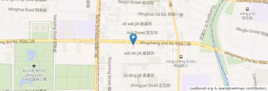 Mapa de ubicacion de 元大商業銀行 en 台湾, 高雄市, 鼓山区, 三民区, 左営区.